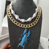 lobster pendant layer necklace