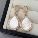 Pearl drop shell earrings