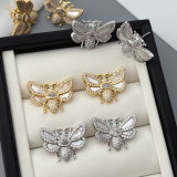 Small bee earrings