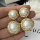 Pearl flower earrings