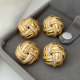 Pave twist earrings