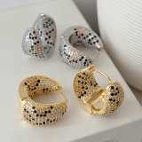 Leopard print earrings