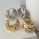 Leopard print earrings
