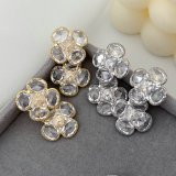 Crystal flower earrings
