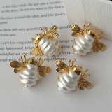 pave bee earrings