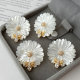 Mop flower bee earings