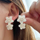 Shell flower earrings