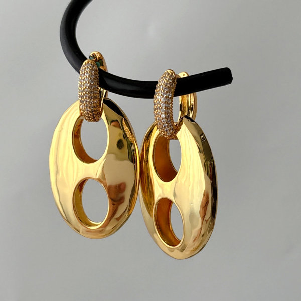 Pig nose earrings