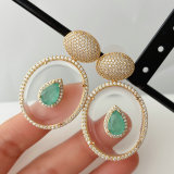 Chunky oval shape earrings