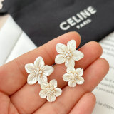Shell flower earrings