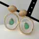 Chunky oval shape earrings