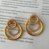 Circle earrings