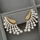 Pearl wing earrings