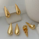 Metal teardrop earrings