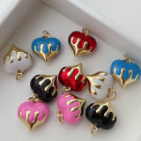 Enamel heart charm