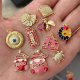 Enamel xoxo charm