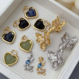 Heart butterfly charm