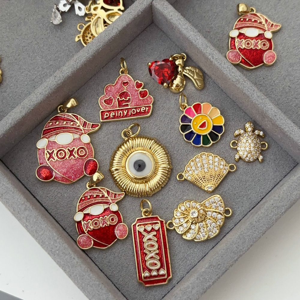 Enamel xoxo charm
