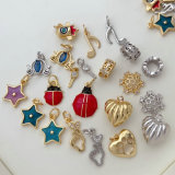 Small ladybug  star heart charm