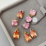 Zircon teardrop charm