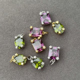 Pave simple zircon charm