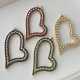 Pave zircon big heart pendant
