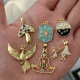 Pave mushroom charm