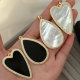 Big teardrop shell pendant