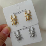Beetle earring