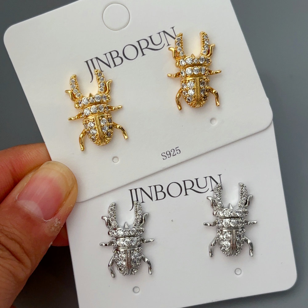 Beetle earring