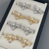 Pave bee earrings