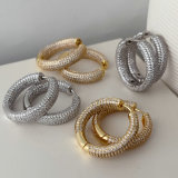 Pave zircon basic hoop