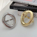 Metal oval shape ring