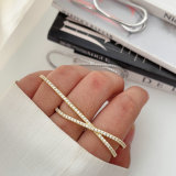 Pave zircon chunky pin ring