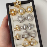 Simple pearl earrings