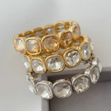 Square stone elastic bracelet