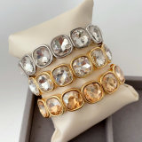 Square stone elastic bracelet