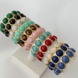 Gemstone elstic braclet