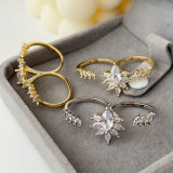 Pave zircon chunky ring
