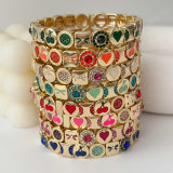 Cherry charm elstic bracelet