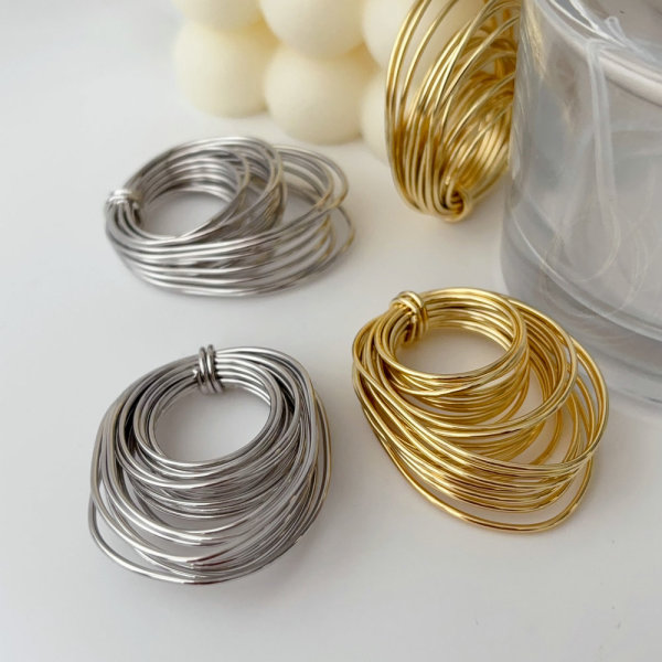 Chunky metal chain ring