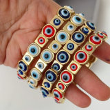 Enamel eye elstic bracelet