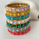 Sqaure stone elstic bracelet