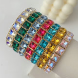 Sqaure stone elstic bracelet