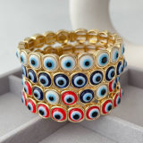 Enamel eye elstic bracelet