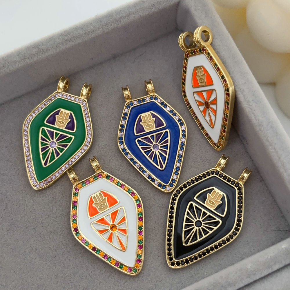 Enamel hand charm