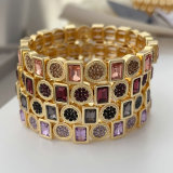 elstic round charm bracelet