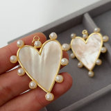 Pearl heart pendant