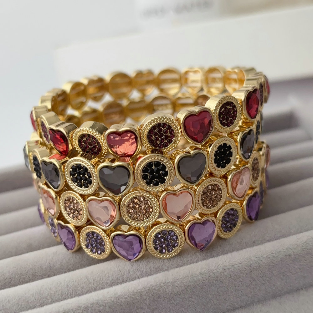 Elstic heart bracelet