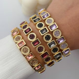 elstic round charm bracelet